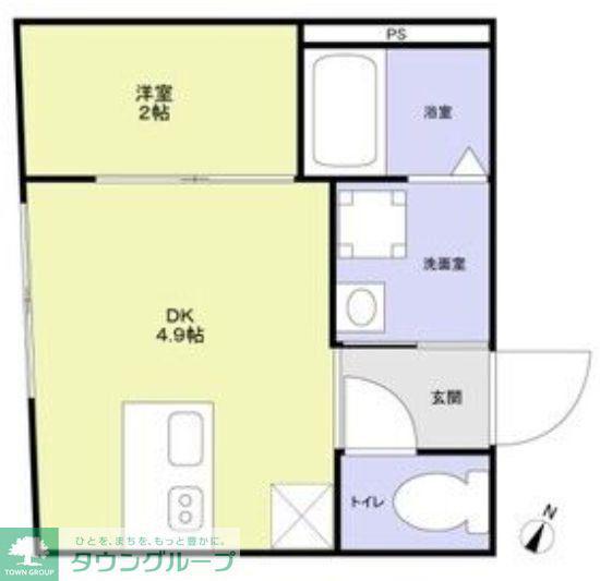 URBAN NEST 杉並(1DK/3階)の間取り写真
