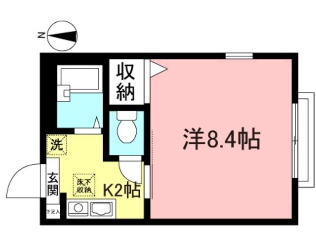 DIAS明大前(1K/1階)の間取り写真