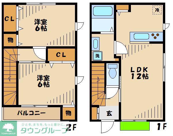 DREAM1(2LDK/1階)の間取り写真