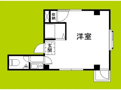 グレイスビル(ワンルーム/6階)の間取り写真