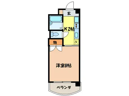 ソフィア浄心(1K/5階)の間取り写真