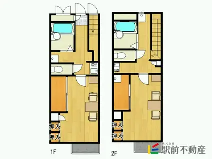 レオパレス南佐賀(1K/2階)の間取り写真