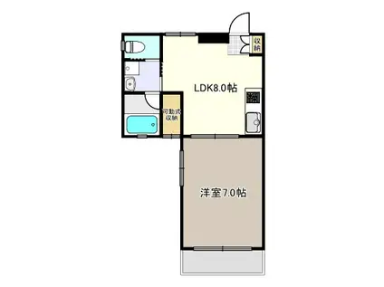 OLIVE ELEGANTE(1LDK/2階)の間取り写真