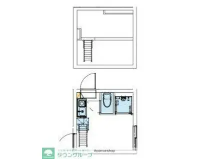 METTA大崎 103(ワンルーム/1階)の間取り写真