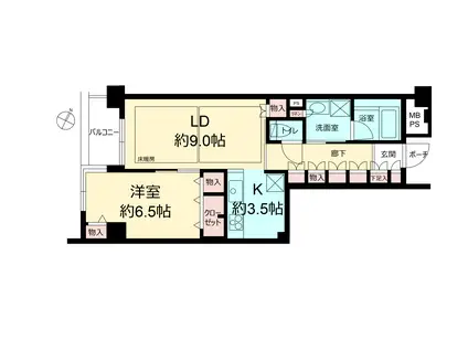 スプラウト曳舟(1LDK/2階)の間取り写真