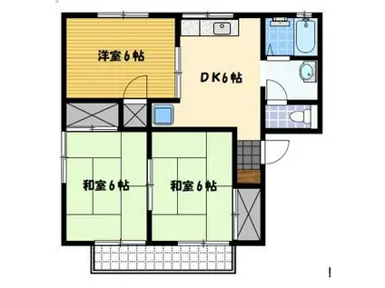 このみハイツ(3DK/2階)の間取り写真