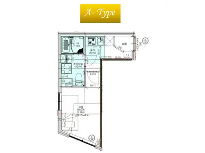 OHANA白楽(1K/2階)の間取り写真