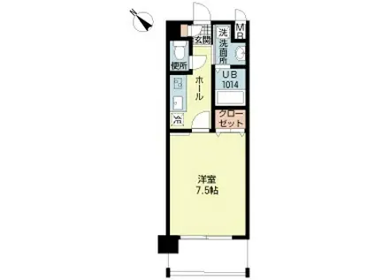 DSグランシティ博多駅前(1K/6階)の間取り写真