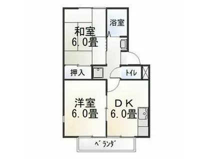 アーバン東蔵前(2DK/2階)の間取り写真