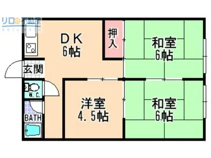 メゾン泉(3DK/2階)の間取り写真