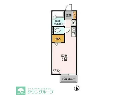 マリーゴールド(ワンルーム/1階)の間取り写真