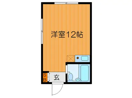 大和ヒューマンハイツ門真(ワンルーム/2階)の間取り写真