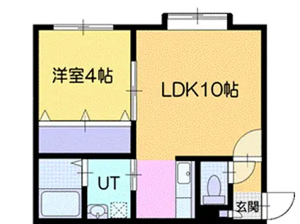 KH-MODE(1LDK/1階)の間取り写真