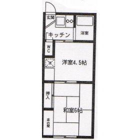 第三矢澤荘(2K/2階)の間取り写真