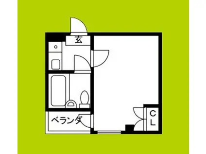 リヴァー住之江(1K/4階)の間取り写真