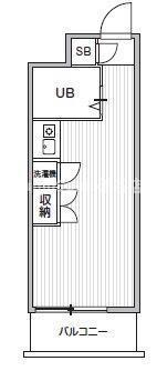 TS GARDEN都立大学II(ワンルーム/2階)の間取り写真