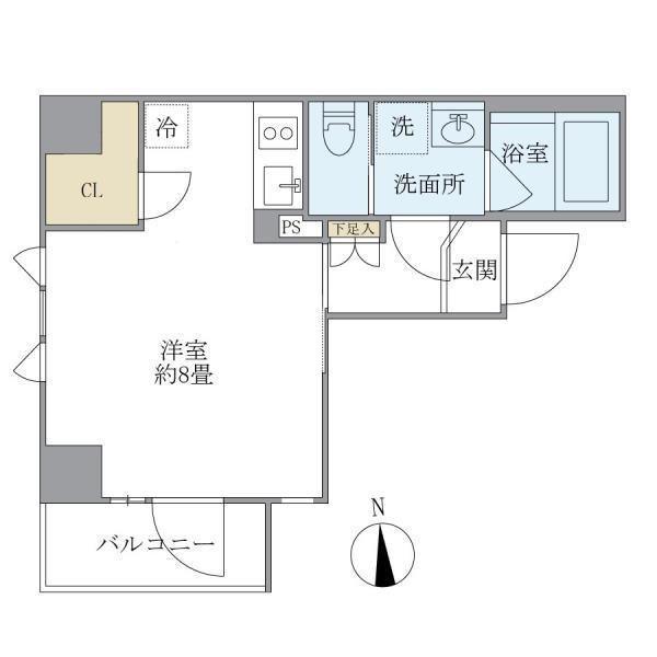 PREMIER秋葉原イースト(ワンルーム/4階)の間取り写真
