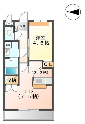 イースト 135.22(1LDK/1階)の間取り写真