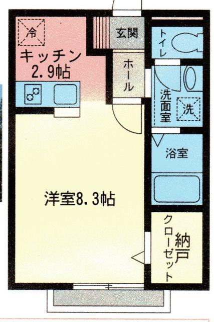 トレスプエンテIII(1K/1階)の間取り写真