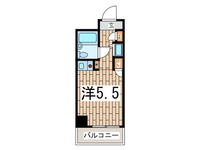 YTアクセス横浜(ワンルーム/5階)の間取り写真