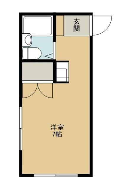 マンションクルメ(ワンルーム/3階)の間取り写真