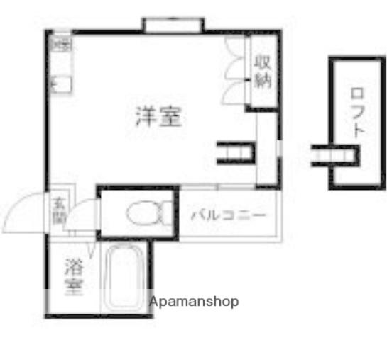 オーベスト加納(ワンルーム/6階)の間取り写真