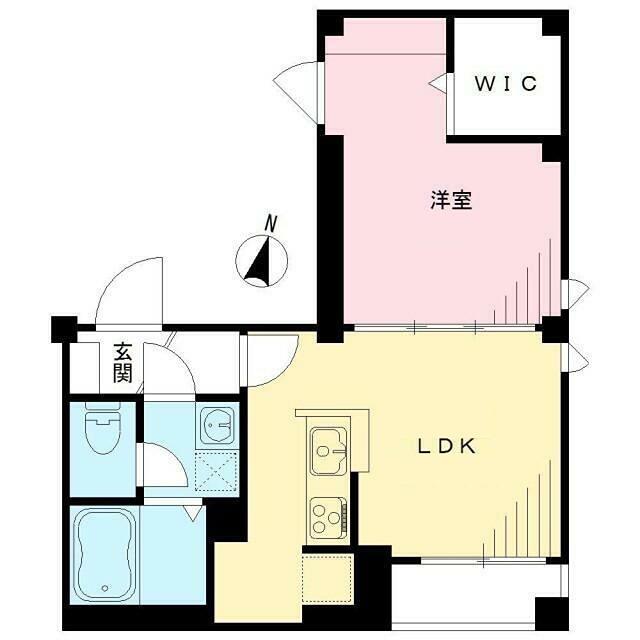 フォーラス目黒(1LDK/2階)の間取り写真