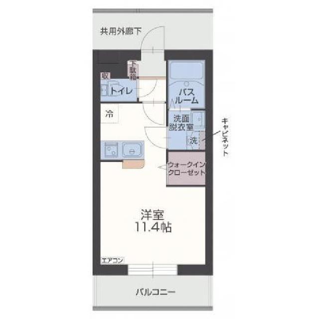 アラモ ファミリア(ワンルーム/2階)の間取り写真