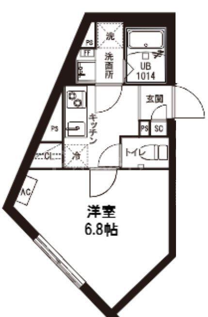 レピュア青砥レジデンス(1K/3階)の間取り写真