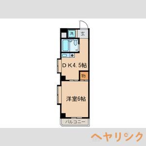 メゾンシャンピオネ(1DK/3階)の間取り写真