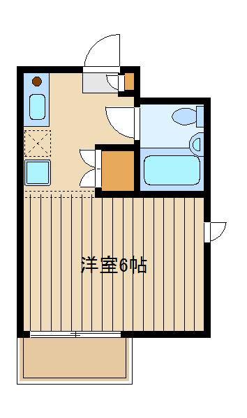 ストークハイツアゼリア(ワンルーム/1階)の間取り写真