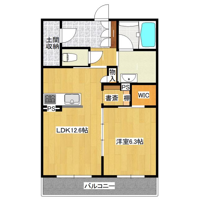 TAKEZONO BASE(1LDK/3階)の間取り写真