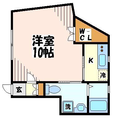 オーガスタ杉並(1K/1階)の間取り写真