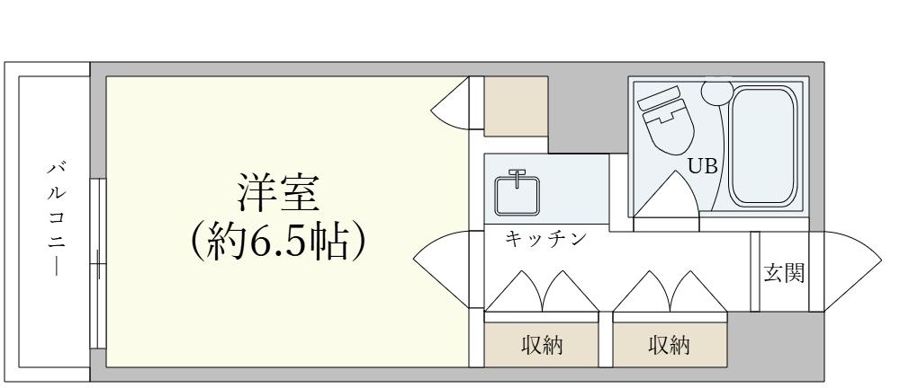 グローリア初穂新宿第二(ワンルーム/4階)の間取り写真