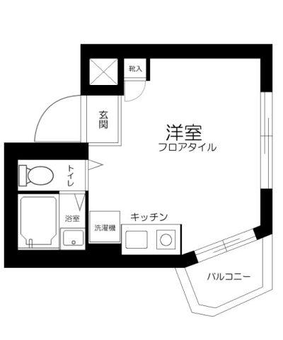 DRホームズ大山(ワンルーム/3階)の間取り写真