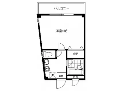 アイル生田(1K/2階)の間取り写真