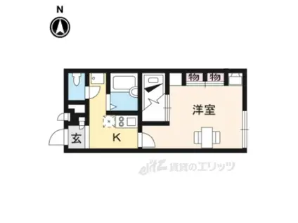 レオパレスさざんか(1K/2階)の間取り写真