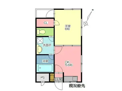 KAWANO一番館(1DK/5階)の間取り写真