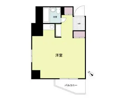 アルテハイム神戸・県庁前(ワンルーム/2階)の間取り写真