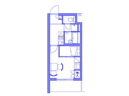 レオパレスハーナ(1K/2階)の間取り写真