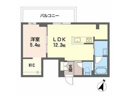 JUNRY-S(1LDK/3階)の間取り写真