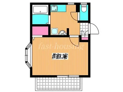 南町アコールメゾンII(1K/1階)の間取り写真