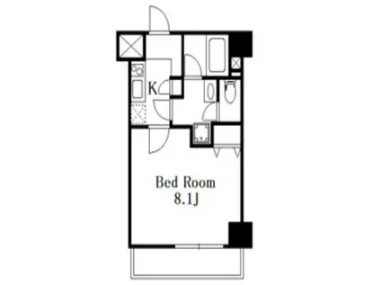 ヴォーガコルテ高円寺(1K/3階)の間取り写真