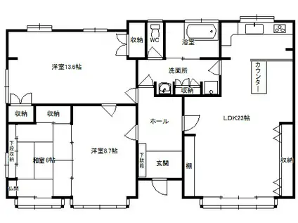 メゾンマンサード(3LDK/1階)の間取り写真
