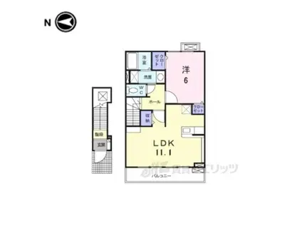 セレニテ(1LDK/2階)の間取り写真