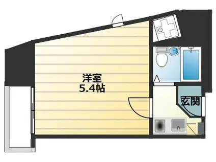 ダイヤモンド西新宿(1K/7階)の間取り写真