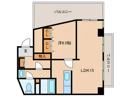 PLENDY永福(1LDK/3階)の間取り写真