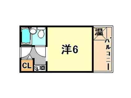 カサベラ神戸(ワンルーム/8階)の間取り写真