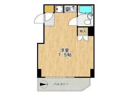 パレ・ドール高輪(ワンルーム/5階)の間取り写真