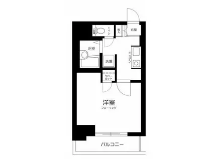 スカイコート日本橋(1K/8階)の間取り写真